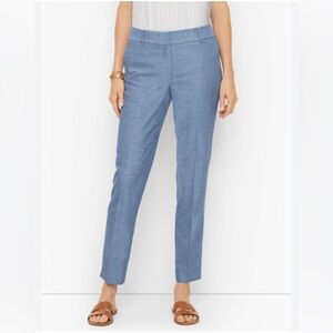 Talbots Tidal Texture Hampshire Ankle Pants sz 12 P office career dress up